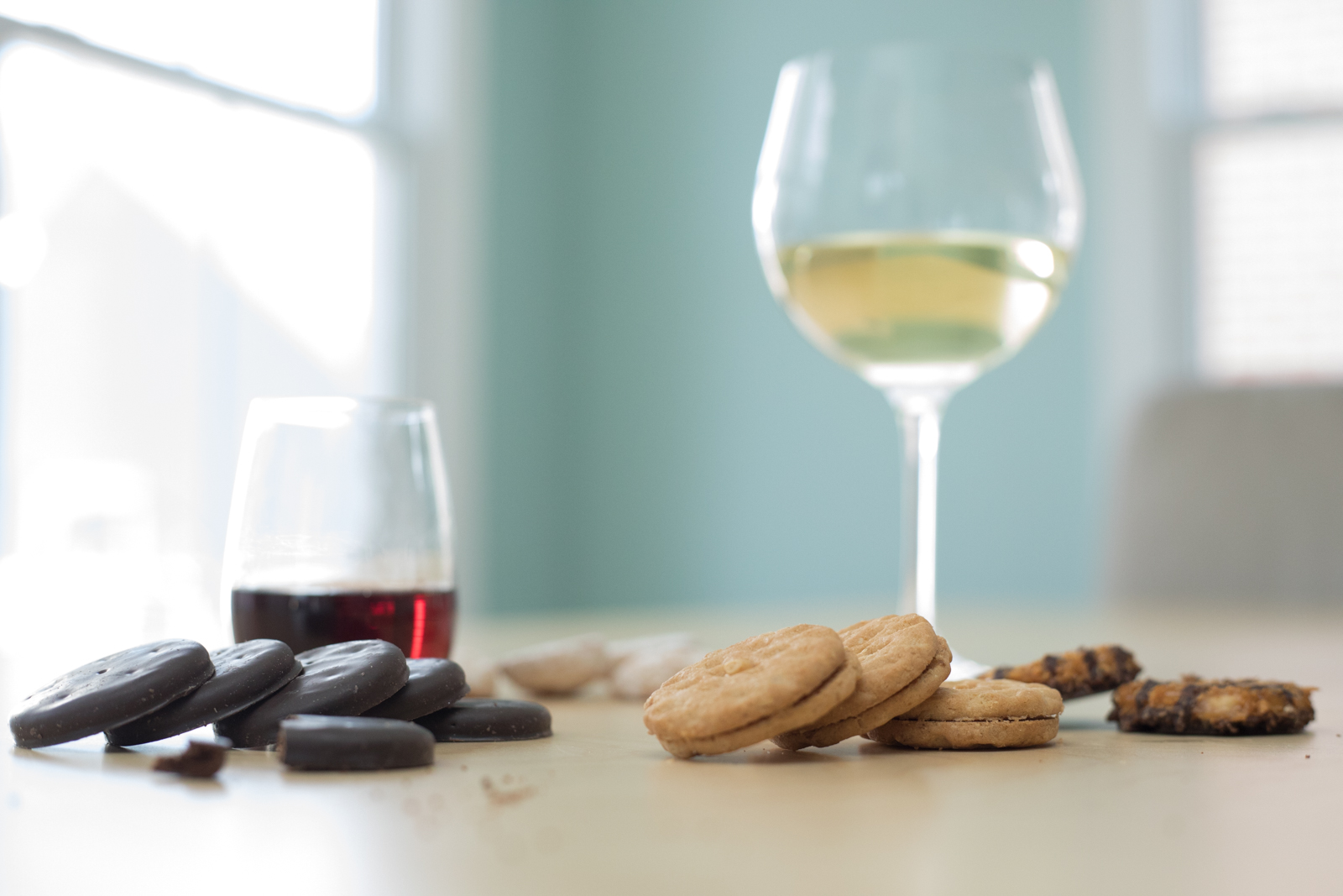 cookies and wine